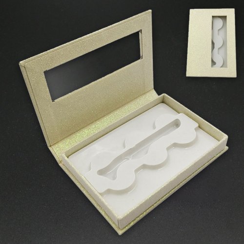 Three pair rectangular eyelash box