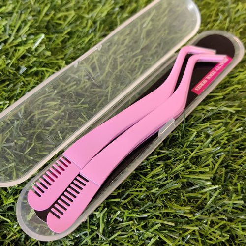 pink wholesale private label eyelash extension tweezers stainless steel tweezers makeup tools